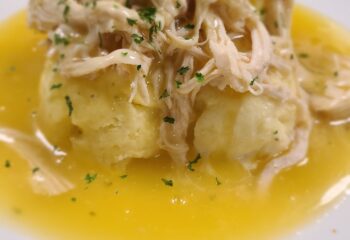 Chicken and gravy over mashed potatoes Chicken and gravy over mashed potatoes