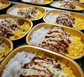 BBQ Chicken, Rice and Corn