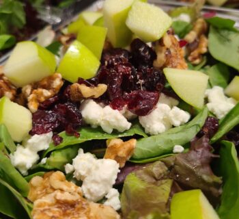 Cranberry, apple, Walnut Salad