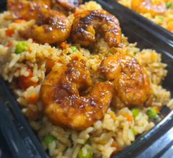 Veggie Fried Rice with Shrimp