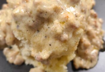 Biscuits and sausage gravy