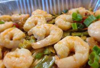 Teryaki Chicken (or shrimp) and rice
