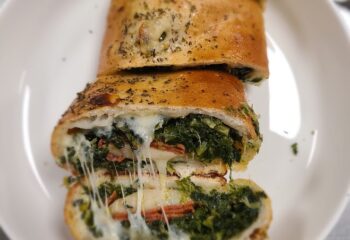 Spinach pie stromboli