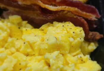 Bacon, egg and cheese bowl