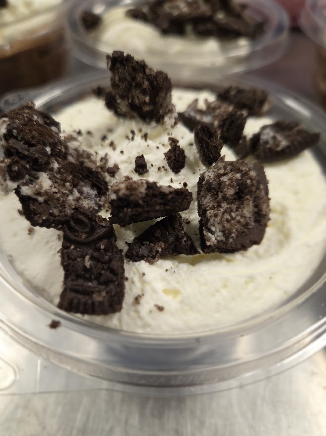 Chocolate cream pie cup