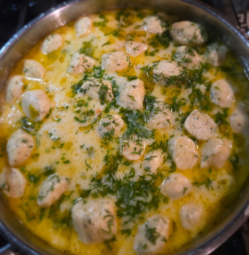 Knoephla Soup! (German dumpling soup)